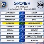 Serie D, il calendario del girone H stagione 2018-2019