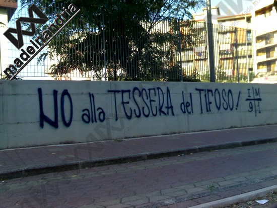 no alla tessera del tifoso!