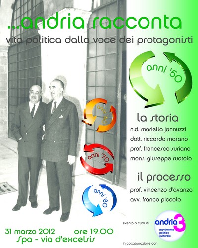 Andria racconta - anni '50, vita politica dalla voce dei protagonisti